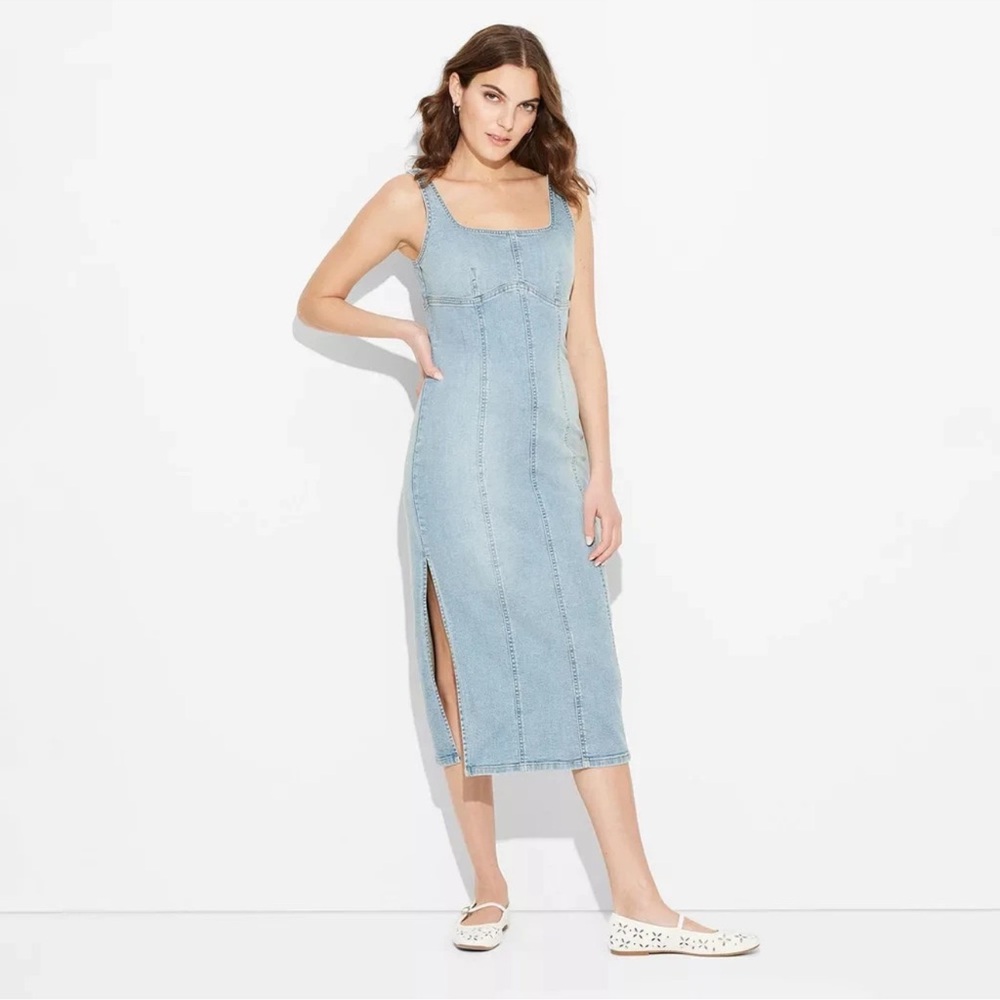 Wild Fable - Women's Denim Midi Bodycon Dress - Size XXL NWT